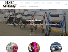 Tablet Screenshot of hsc-mobility.co.uk